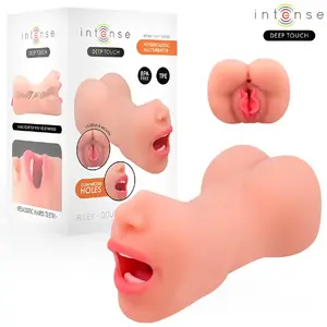 Masturbator INTENSE DEEP TOUCH Riley — double mouth and vagina, handheld