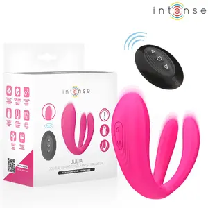 Vibrator clamp stimulator INTENSE Julia Double with remote control