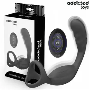 Prostatic cock ring with remote control, addicted toys D-244820 — dual stimulation design