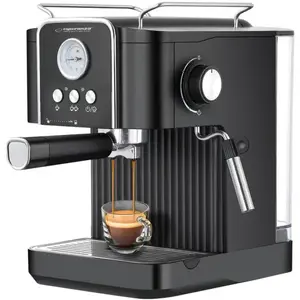 Espresso coffee machine ESPERANZA EKC010 — 1.8 L water tank, 850 W, 20 bar, built-in milk frother