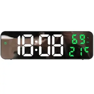 Digitālās LED pulkstenis BLACKMOON ST-6001 ar termometru — laika un telpas temperatūras rādījums