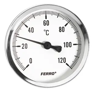 Термометр стрелочный FERRO T63120A 1/2” — промышленное измерение температуры