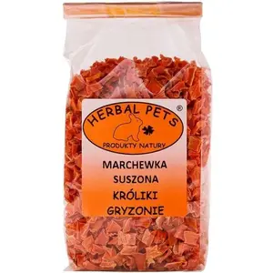 Hay treat for small animals Herbal Pets MARCHEWKA 125 g – dried carrot snack for rabbits and rodents