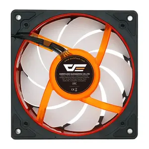 Dzesēšanas ventilators Darkflash DE8 (melns) — vienāds ventilators, piemērots 120 mm