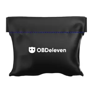 Protective carry pouch for OBDeleven diagnostic interface, soft case for interface and cable storage