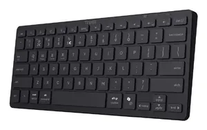 Bezvadu tastatūra Trust Nado II USB un Bluetooth 60% formas faktors šķērveida taustiņi QWERTY US English melna