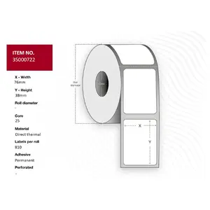 Ribbon rolls Capture 35000722-24ROLLS pack — 24 rolls, thermal transfer ribbon