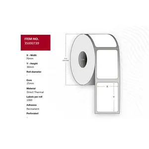 Thermal transfer ribbon Capture 35000739-24ROLLS, 24 rolls, compatible with label printers