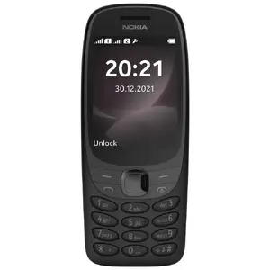 Feature phone NOKIA 6310, dual SIM, 2.8" (7.11 cm) 320x240 display, 0.3 MP camera, Wi‑Fi, Bluetooth, 1150 mAh — Black