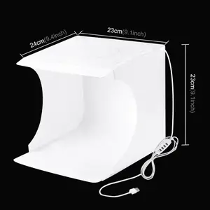 Gaismas kaste Puluz pārnēsājama foto studija 24×23×23 cm produktu fotografēšanai