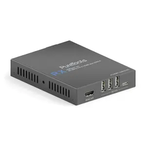 AV-приёмник PureLink PT-HDBT-1020HU-RX — HDMI 2.0b, HDBaseT по Cat6a, USB-A/USB-C, 24 В, до 100 м, чёрный