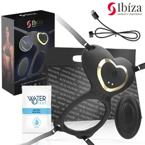Iepakojuma vibrators porēm ar tālvadību, IBIZA TECHNOLOGY HEART PANTY (modelis D-244814)