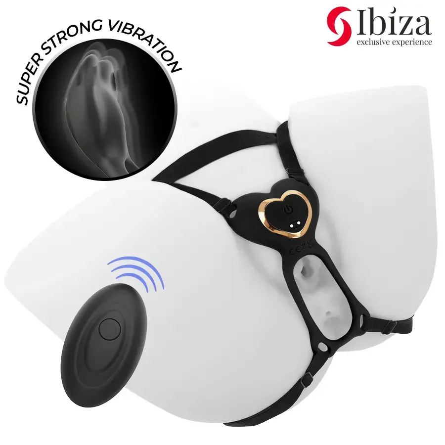 Pāru vibrators IBIZA TECHNOLOGY HEART PANTY D-244814 Photo 3