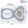 Pāru vibrators IBIZA TECHNOLOGY HEART PANTY D-244814 Photo 4