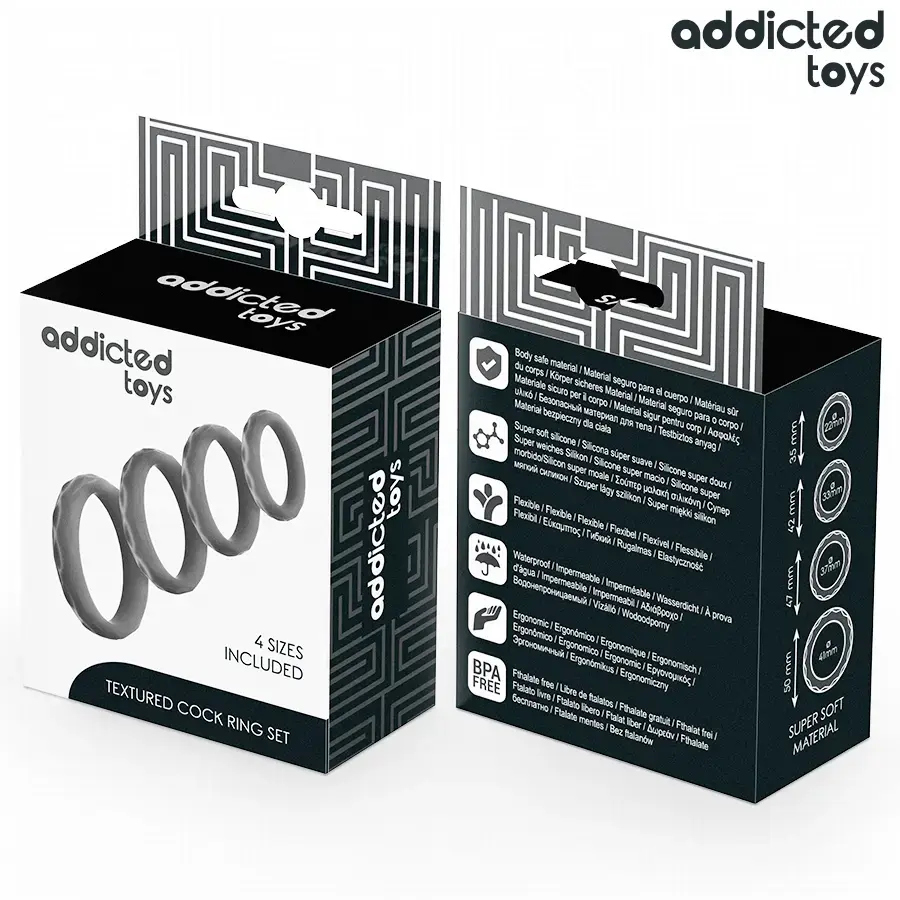 Gredzenu komplekts addicted toys — 4 izmēri Photo 3