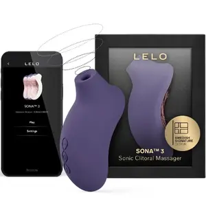 Clitoral massager Lelo Sona 3 Sonic, Cyber Purple — sonic pulse stimulation, waterproof design