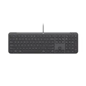Проводная полноразмерная клавиатура Logitech Signature Slim K620 For Business — AZERTY, 108 клавиш, ножничные переключатели, USB, 1,8 м, Graphite
