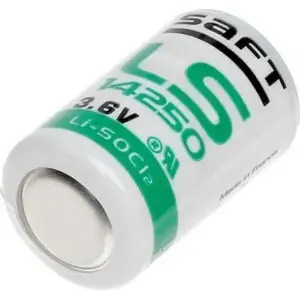 Litija baterija SAFT LS14250 (3,6 V, 1/2 AA) viena vienība