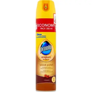 Mēbeļu aerosols Pronto Wood Classic 300 ml — koka virsmām, aerosola pulēšanas līdzeklis