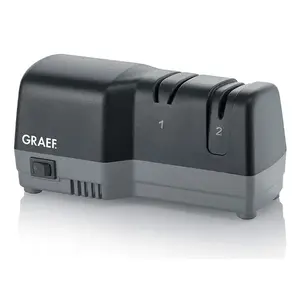 Электрическая точилка для ножей Graef CC82, 85×197×96 мм, чёрно‑серый