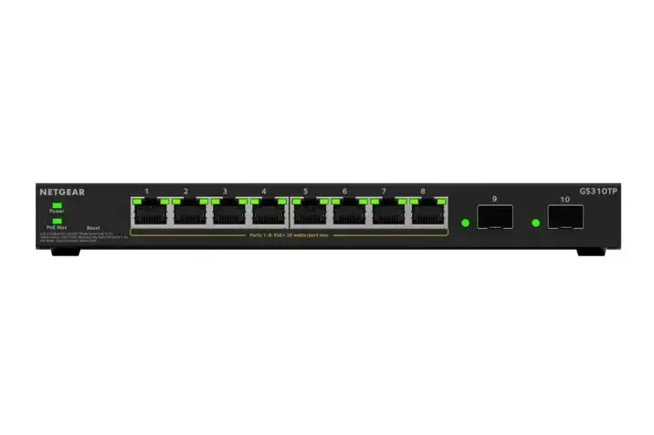 Netgear GS310TPv2 pārvaldāms L2/L3 Gigabit PoE slēdzis Photo 2