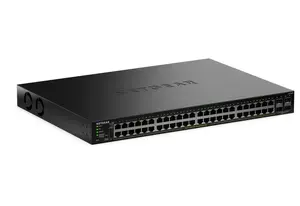 Managed L2/L3 Gigabit PoE Switch Netgear GS348TPv2 — 48× Gigabit (10/100/1000), 1U, Black