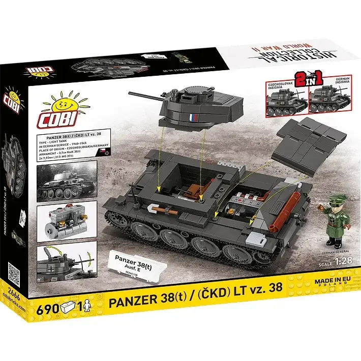 Cobi Blocks Panzer 38 VZ.38 690 detaļas Photo 4