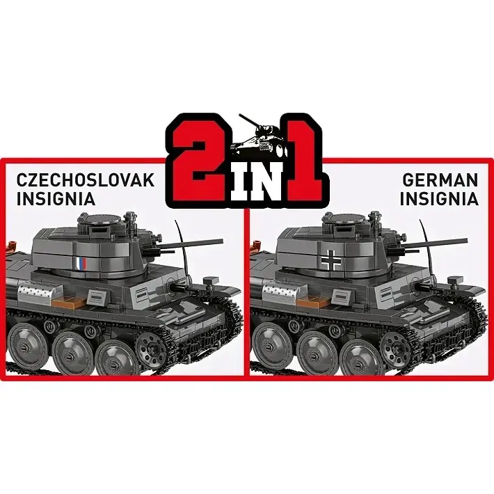 Cobi Blocks Panzer 38 VZ.38 690 detaļas Photo 9
