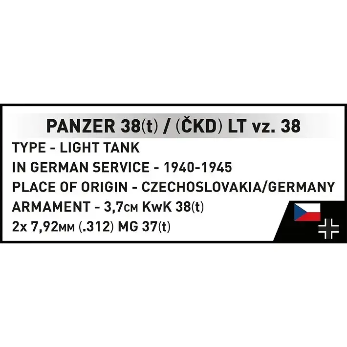 Cobi Blocks Panzer 38 VZ.38 690 detaļas Photo 16