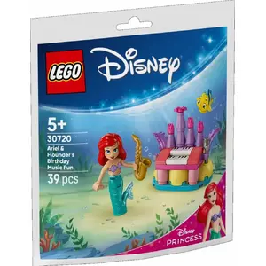 LEGO playset Disney 30720 Ariel and Flora's Birthday Dance Party – minifigures and buildable scene