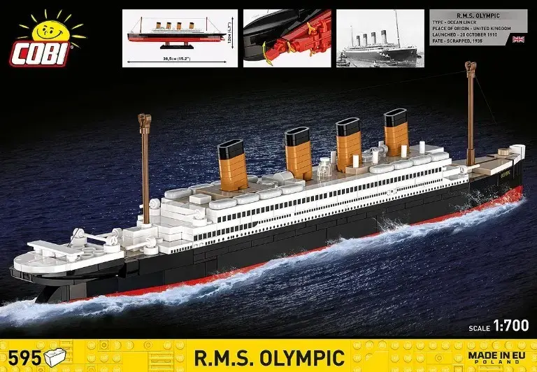 Cobi Blocks R.M.S. Olympic — 59-piece set Photo 8