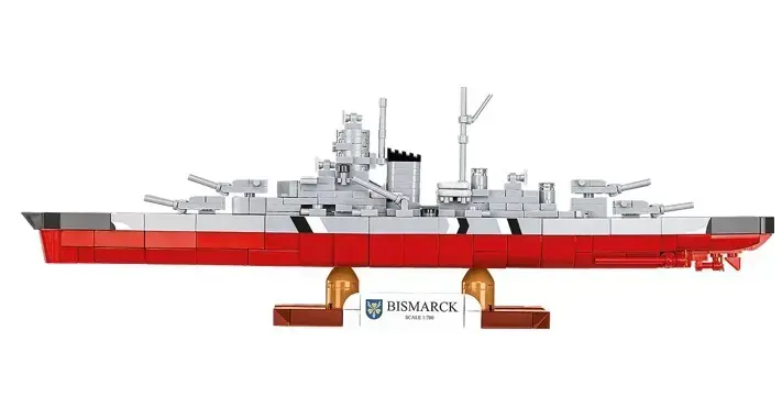 Cobi kaujas kuģis Bismarck — 590 detaļas Photo 5