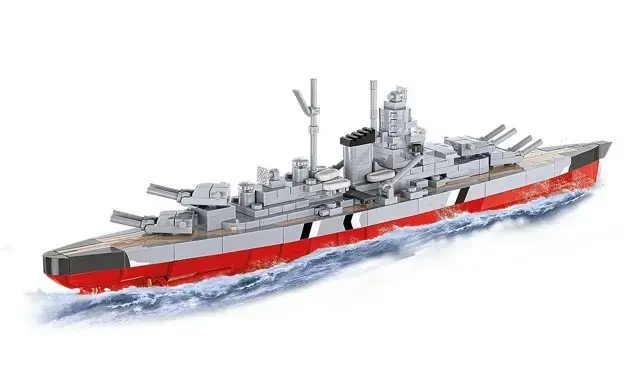 Cobi kaujas kuģis Bismarck — 590 detaļas Photo 6