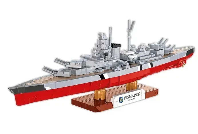 Cobi kaujas kuģis Bismarck — 590 detaļas Photo 9