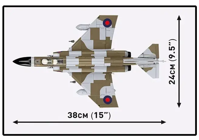 Cobi Blocks F-4M Phantom II, 728 detaļas Photo 4