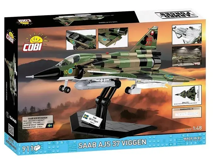 Cobi Blocks Saab AJS 3 Viggen 911 gab. konstruktors Photo 2