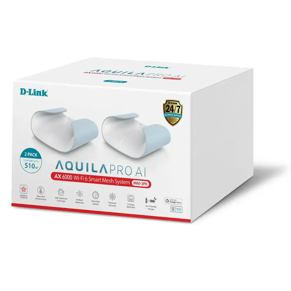 D-Link AQUILA PRO AI AX6000 Mesh sistēma 2 gab. Photo 5