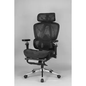 Biroja krēsls Happygame 9903, melns — ergonomisks sēdeklis darbam un mājām