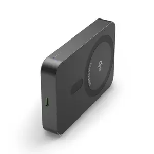 Портативный Power Bank HAMA 00201752, 10000 mAh, Power Delivery 3.0, беспроводная зарядка, USB‑C (антрацит)