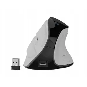 Беспроводная вертикальная мышь NATEC Euphoniе Pro Bluetooth 5.0, 4000 DPI, программируемая, бесшумная, белая