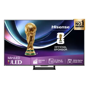 Hisense U7Q PRO 75U7Q PRO 190,5 cm (75") 4K Ultra HD Smart TV Wi-Fi Черный 500 cd/m²