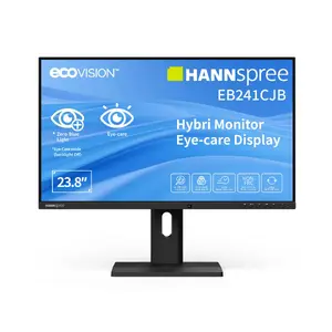 Computer monitor HANNspree Hybri EB241CJB 23.8" (60.5 cm) Full HD 1920x1080 TN LCD, 6 ms, USB hub, speakers, VESA, height adjustable, black