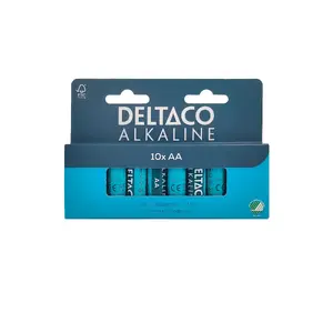 Deltaco LR6-10B baterija Vienreizējas lietošanas baterija AA Sārmaina akumulatoru baterija