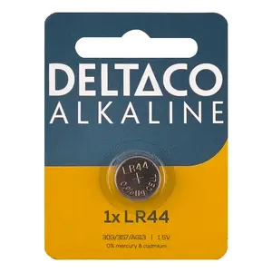 Deltaco LR44-1B baterija Vienreizējas lietošanas baterija Sārmaina akumulatoru baterija