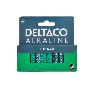 Deltaco LR03-10B baterija Vienreizējas lietošanas baterija AAA Sārmaina akumulatoru baterija