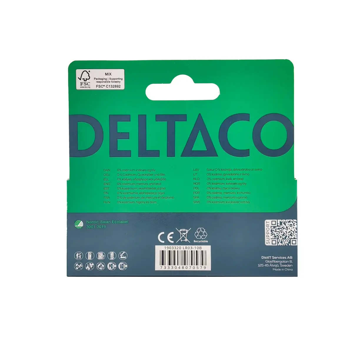 Deltaco LR03-10B household battery LR03-10B Photo 2
