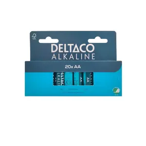 Deltaco LR6-20B baterija Vienreizējas lietošanas baterija AA Sārmaina akumulatoru baterija