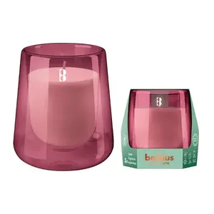 Stikla svece bolsius Clean Light Ø95×85mm — kiparisas un amberes aromāts