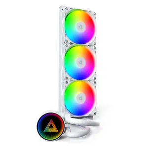 Montech LightFlow ARGB 360 Processor All-in-one liquid cooler 12 cm White 1 pc(s)