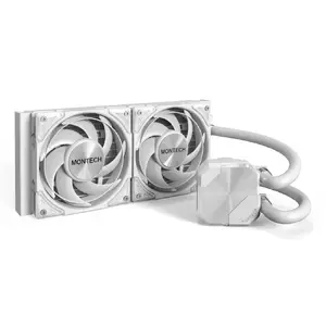 Montech HyperFlow Silent 240 Processor All-in-one liquid cooler 12 cm White 1 pc(s)